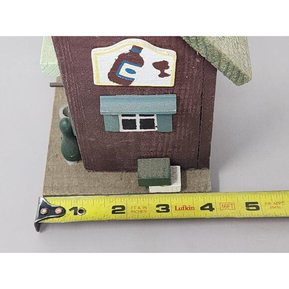 2 Rustic Handcrafted Wooden Birdhouse Round Wooden & General Store - Picture 12 of 13